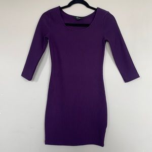 Purple Bodycon Small Mini Dress